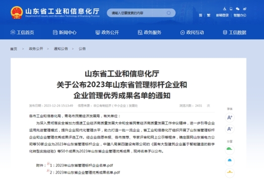 玫德集團(tuán)旗下兩家公司順利通過山東省管理標(biāo)桿企業(yè)認(rèn)定